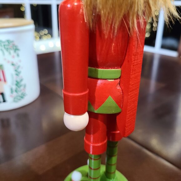 Christmas Nutcracker Soldier Elf Decor Wooden Statue Table Holiday Decoration - Picture 13 of 13